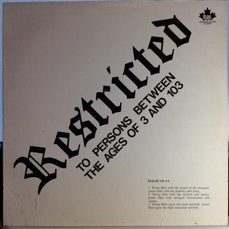 Maesal Tremblay - Restricted (To Persons Between The Ages Of 3 And 103) (VINYL) | Near Mint- (NM-) Excellent (EX)-The Happy Cap