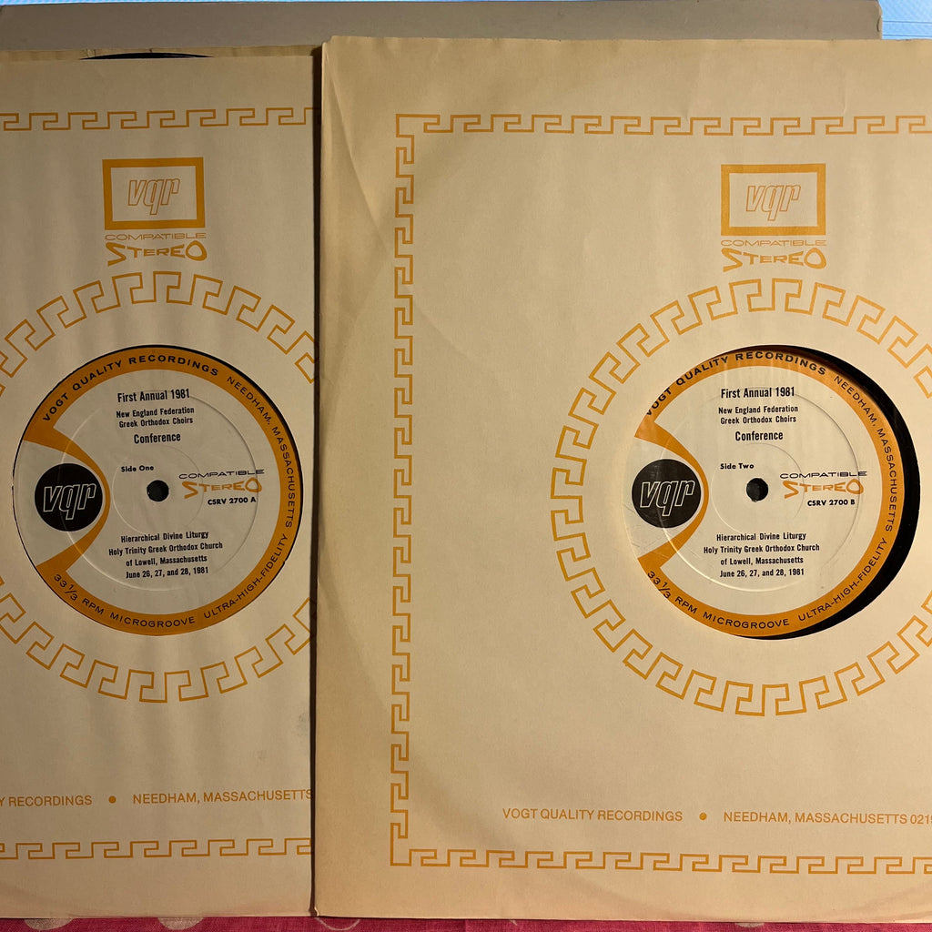New England Federation - Greek Orthodox Choirs Conference 1981 | Near Mint (NM) Excellent (EX)-The Happy Cap