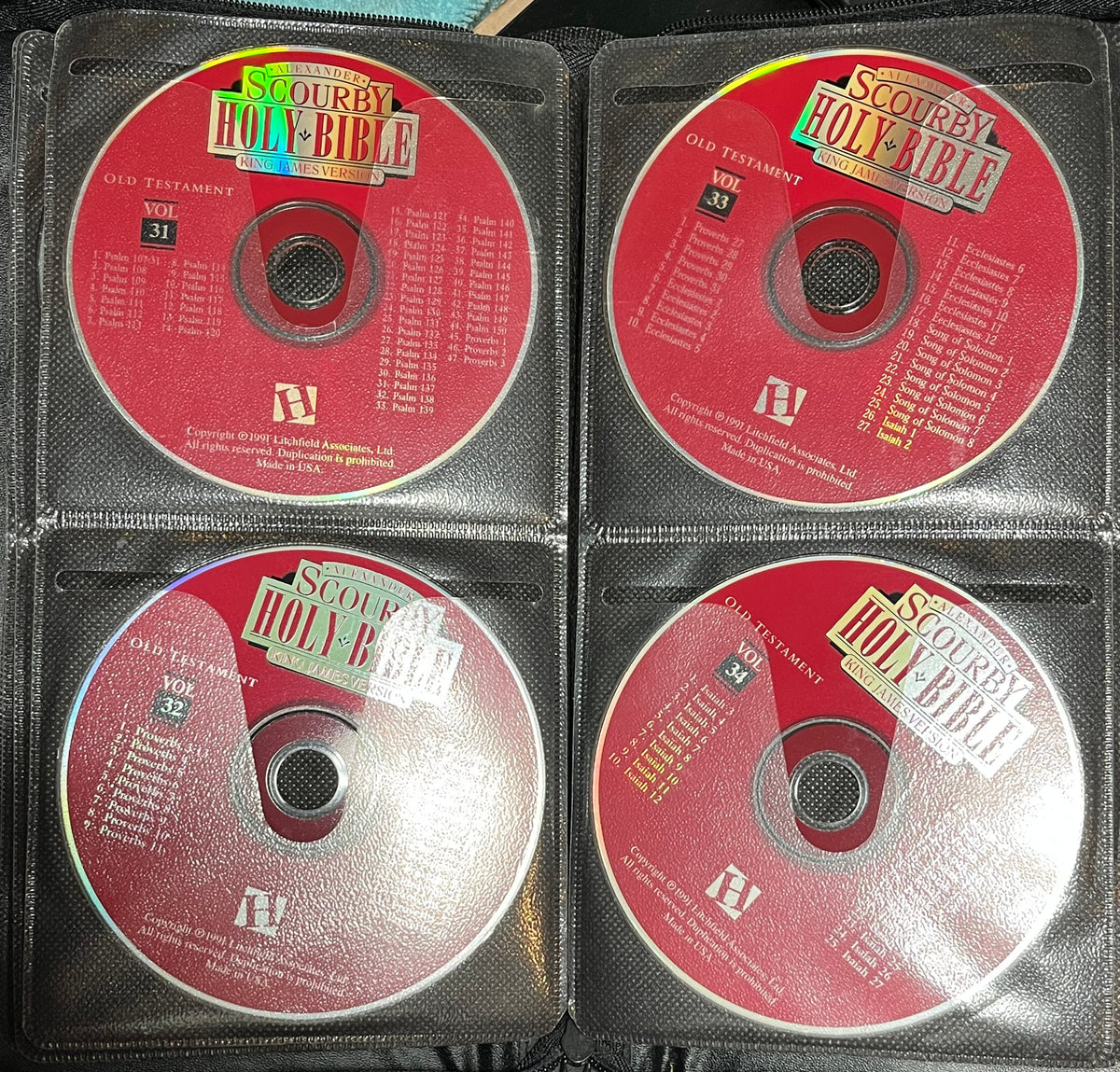 Alexander Scourby - Holy Bible King James Version (62 CD SET) | Near Mint (NM or M-)-The Happy Cap