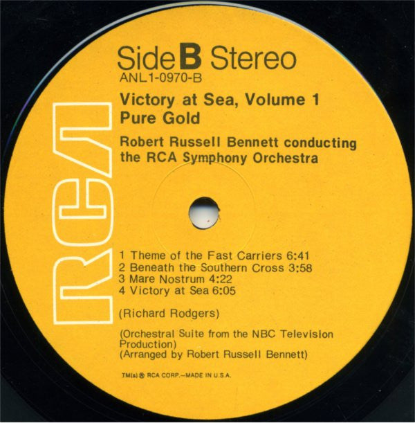 Richard Rodgers / Robert Russell Bennett / RCA Vic - Victory At Sea Volume I | Near Mint (NM) Very Good Plus (VG+)-The Happy Cap