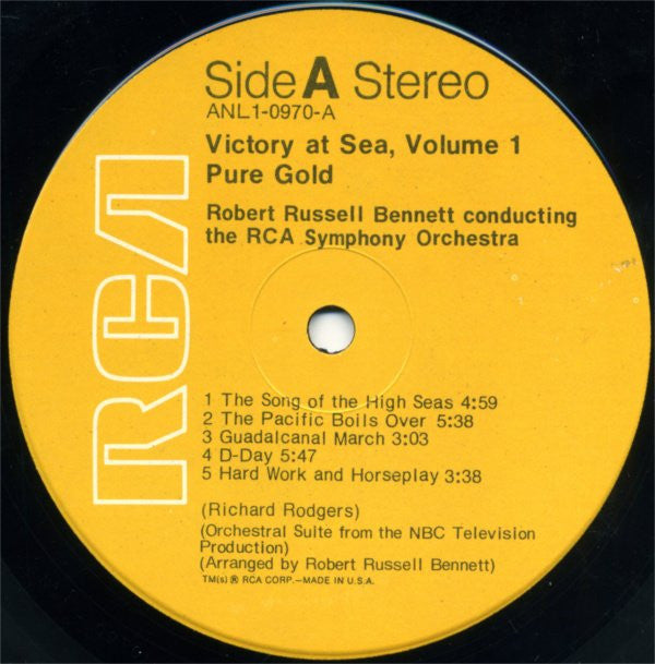 Richard Rodgers / Robert Russell Bennett / RCA Vic - Victory At Sea Volume I | Near Mint (NM) Very Good Plus (VG+)-The Happy Cap