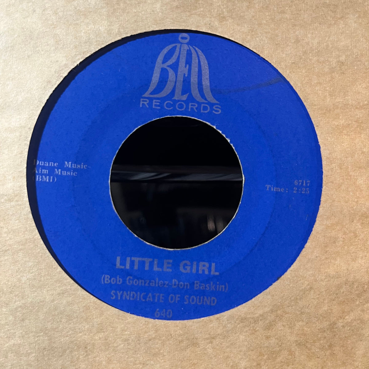 Syndicate Of Sound - Little Girl / You (VINYL 7") | Excellent (EX) Generic-The Happy Cap