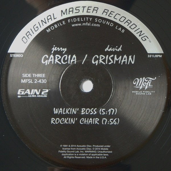 Jerry Garcia - Jerry Garcia / David Grisman | Mint (M) Mint (M)-The Happy Cap