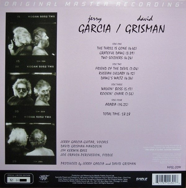 Jerry Garcia - Jerry Garcia / David Grisman | Mint (M) Mint (M)-The Happy Cap