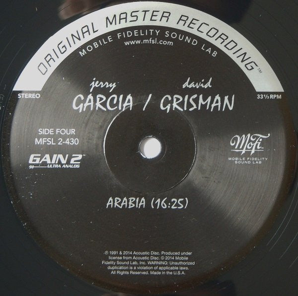 Jerry Garcia - Jerry Garcia / David Grisman | Mint (M) Mint (M)-The Happy Cap