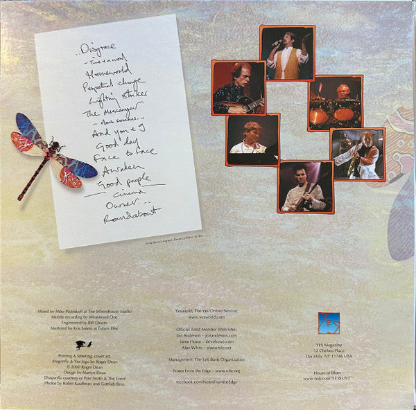 Yes - House Of Yes: Live From The House Of Blues (3xCOLOR VINYL) | Mint (M) Mint (M)-The Happy Cap