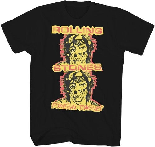 Rolling Stones - Foreign Tongues - Indie Exclusive T-shirt - Medium - Black |-The Happy Cap