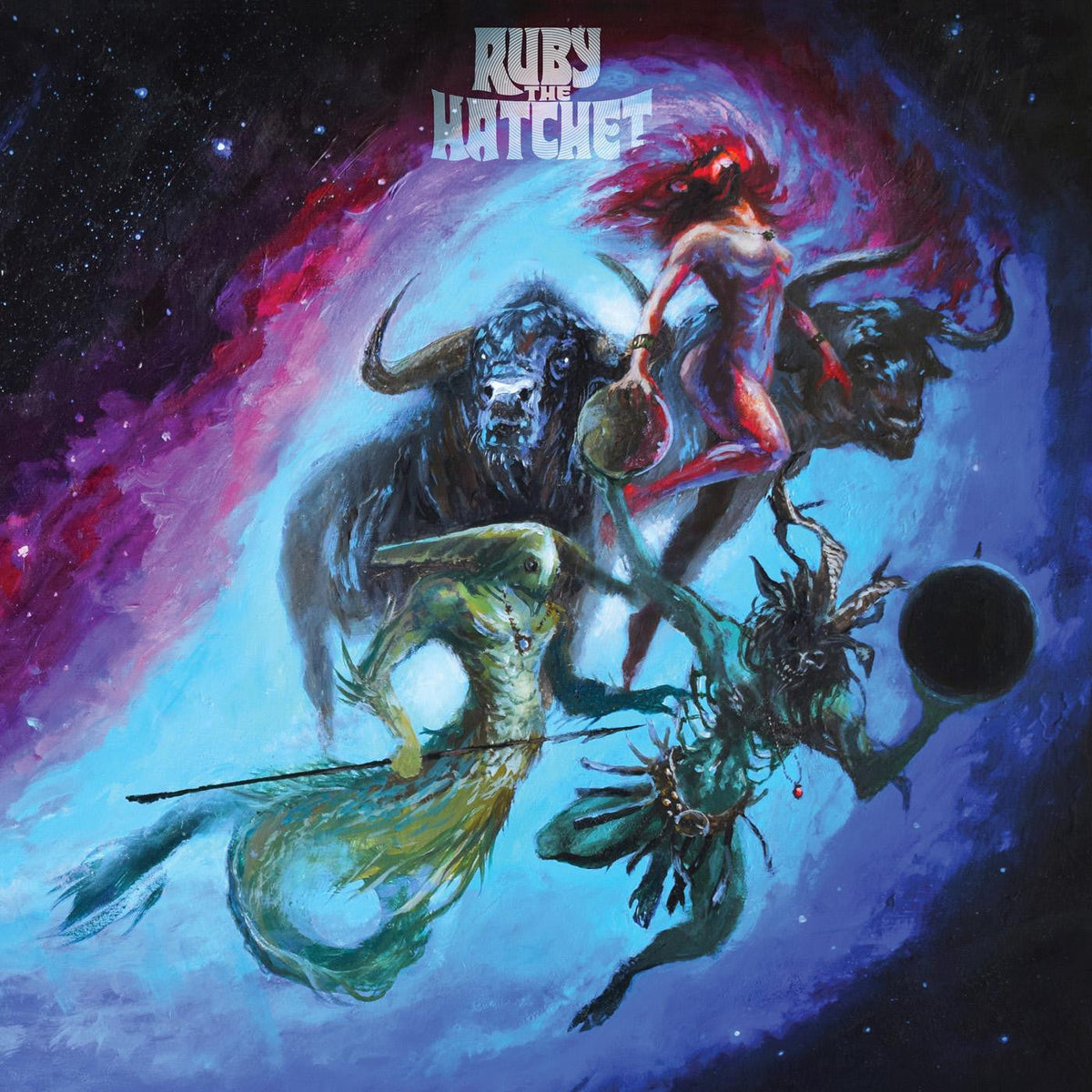 Ruby The Hatchet - Planetary Space Child (MARBLED GOLD VINYL) |-The Happy Cap