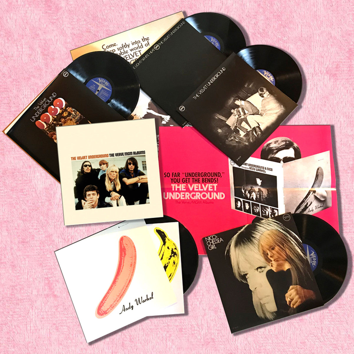 Velvet Underground, The - The Verve/MGM Albums 5-LP Deluxe Box Set - Mono Editions And More (5XVINYL BOX) | Mint (M) Mint (M)-The Happy Cap