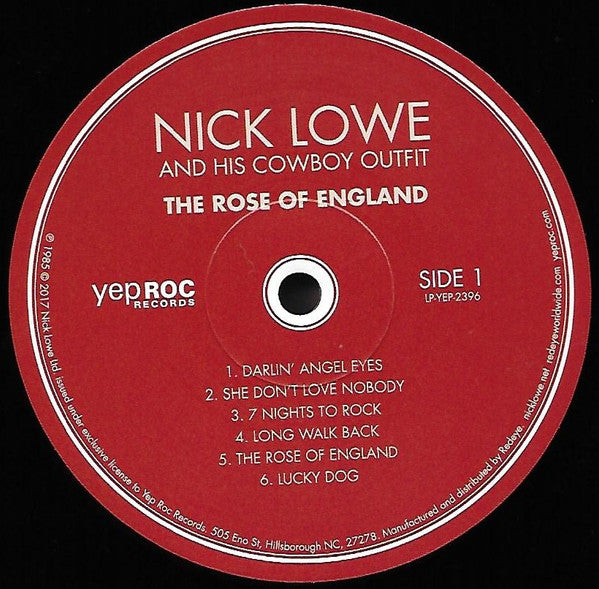 Nick Lowe And His Cowboy Outfit - The Rose Of England | Mint (M) Mint (M)-The Happy Cap