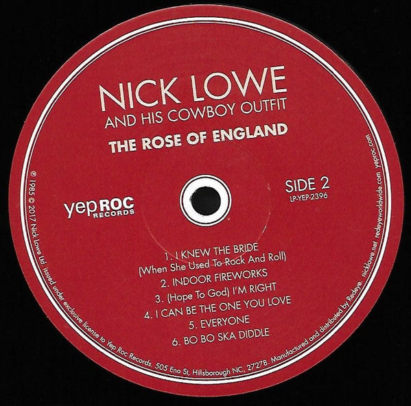 Nick Lowe And His Cowboy Outfit - The Rose Of England | Mint (M) Mint (M)-The Happy Cap
