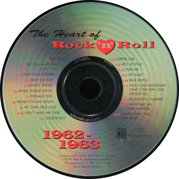 Various - The Heart Of Rock 'N' Roll - 1962-1963 *CD* | Mint (M) Mint (M)-The Happy Cap