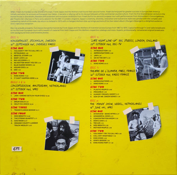 Frank Zappa - Live In Europe 1967 To 1970 (6XLP BOX* | Mint (M) Mint (M)-The Happy Cap