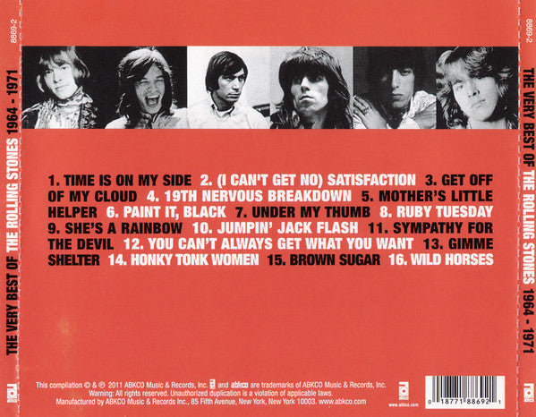 The Very Best Of The Rolling Stones 1964-1971 (CD) | Mint (M) Near Mint (NM)-The Happy Cap
