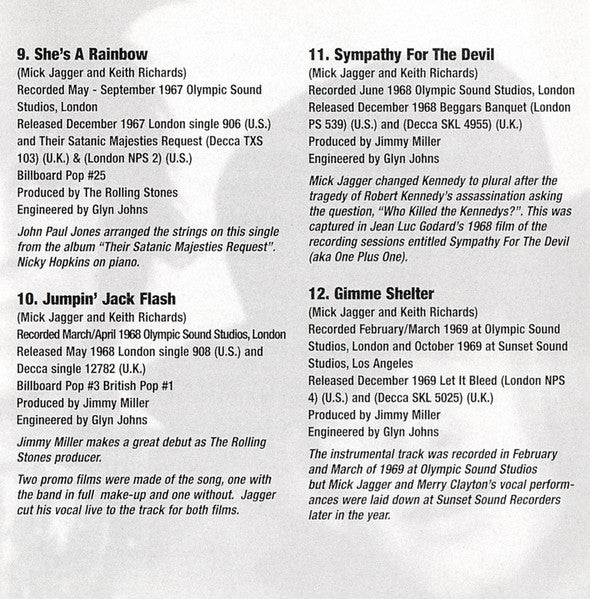 The Very Best Of The Rolling Stones 1964-1971 (CD) | Mint (M) Near Mint (NM)-The Happy Cap