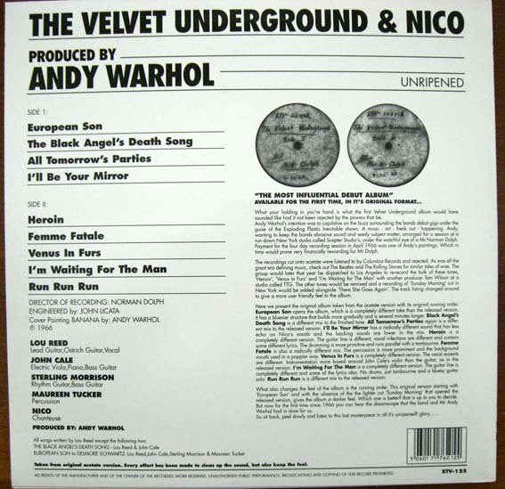 The Velvet Underground - Unripened (VINYL LP UNO) | NEW-The Happy Cap
