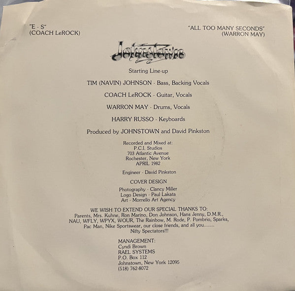 Johnstown - E - S *SIGNED* | Very Good Plus (VG+) Very Good (VG)-The Happy Cap