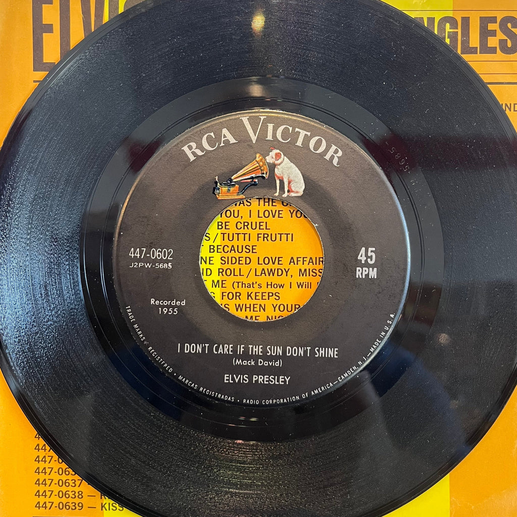 Elvis Presley - Good Rockin' Tonight / I Don't Care If The Sun Don't Shine | Excellent (EX) Excellent (EX)-The Happy Cap