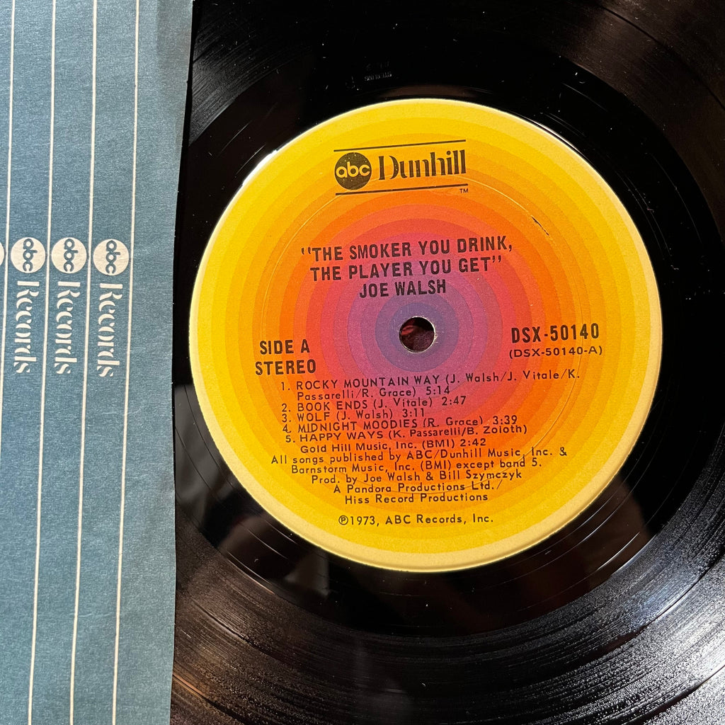 Joe Walsh - The Smoker You Drink, The Player You Get (VINYL LP ABC DUNHILL DSX-50140 1974) | USED Excellent (EX) Excellent (EX)-The Happy Cap