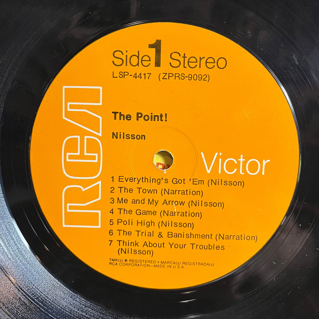 Harry Nilsson - The Point! (VINYL) | Good Plus (G+) Very Good (VG)-The Happy Cap