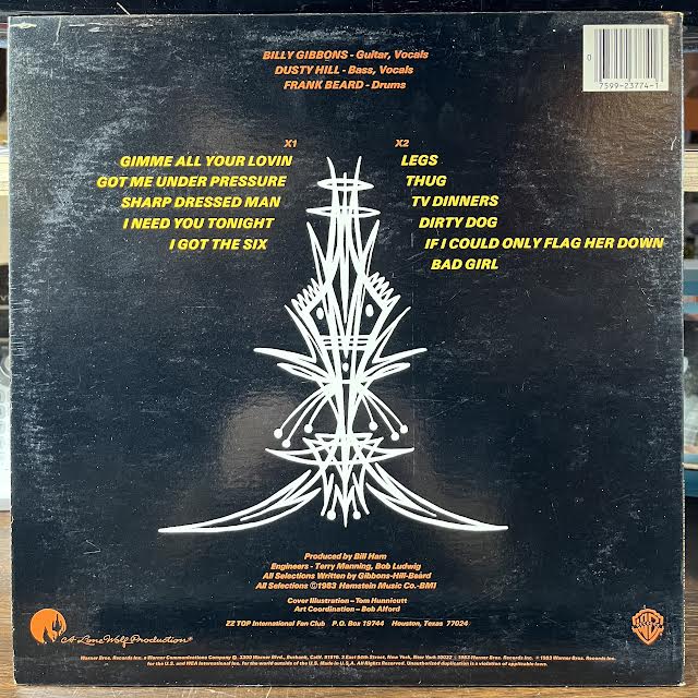 ZZ Top - Eliminator (VINYL) | Near Mint- (NM-) Near Mint- (NM-)-The Happy Cap
