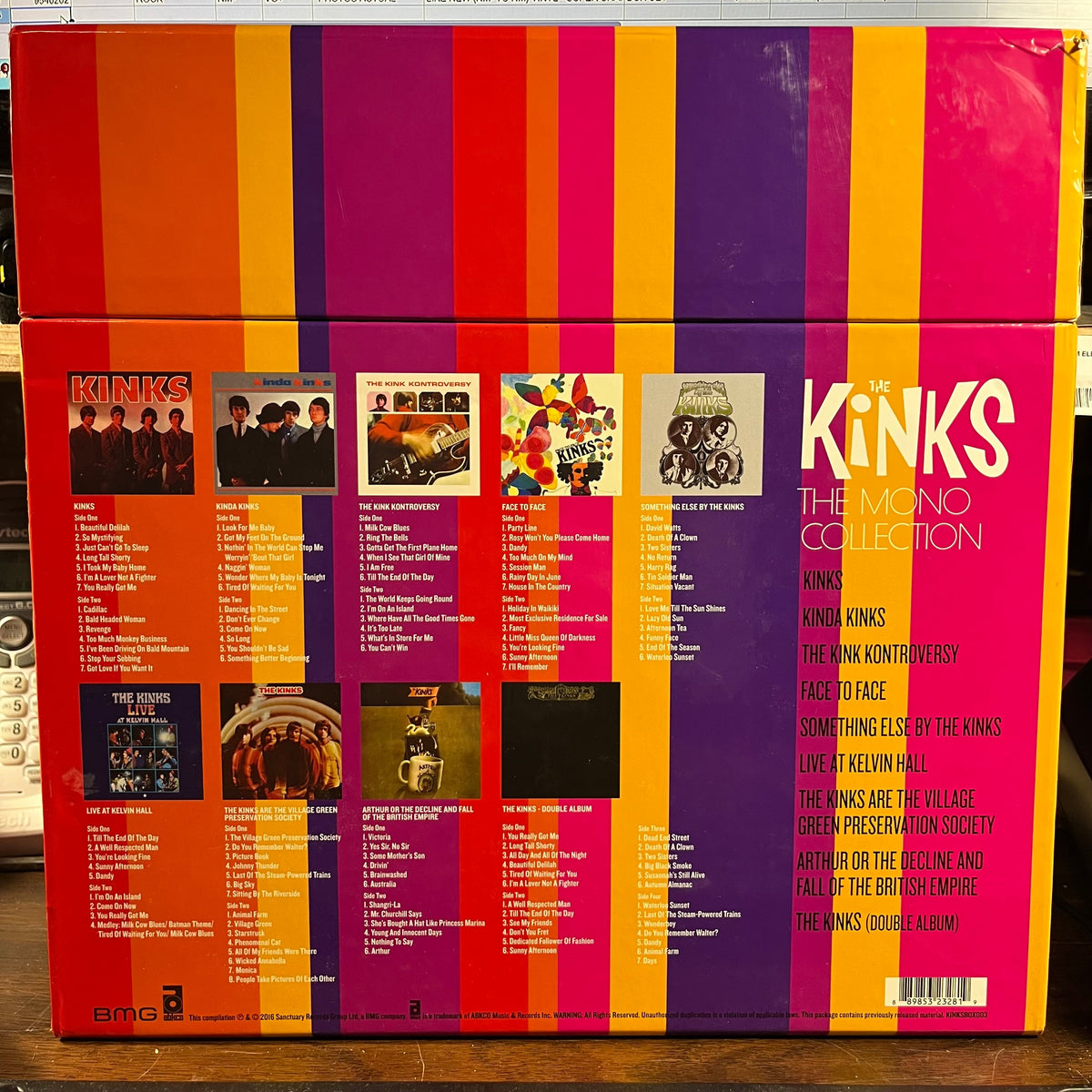 The Kinks - The Mono Collection (10xVINYL BOX SET) | Near Mint- (NM-) Very Good Plus (VG+)-The Happy Cap
