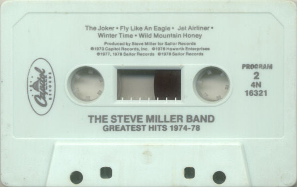 Steve Miller Band - Greatest Hits 1974-78 *CASSETTE* | Near Mint (NM) Near Mint (NM)-The Happy Cap