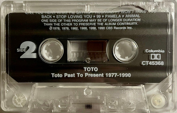 Toto - Past To Present 1977-1990 *CASSETTE* | Near Mint (NM) Near Mint (NM)-The Happy Cap