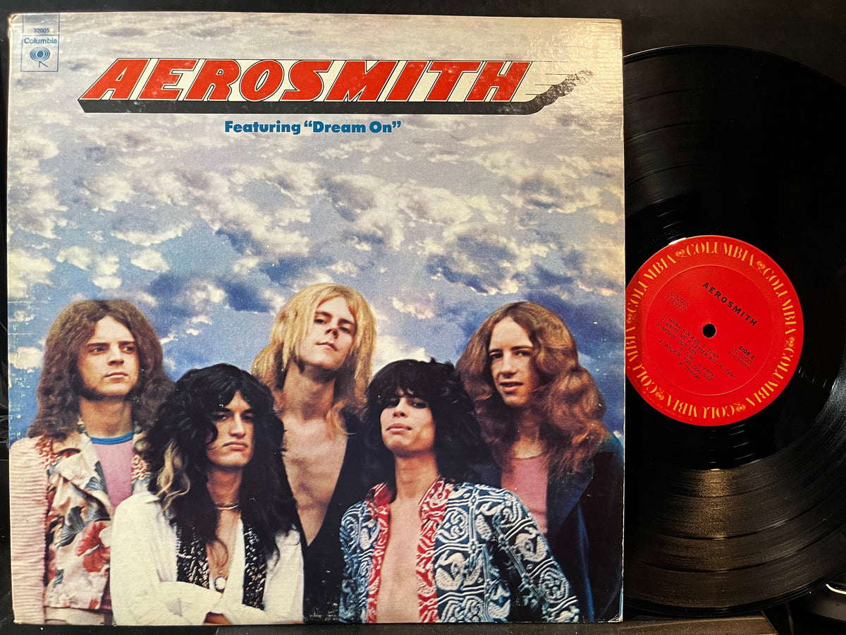Aerosmith - Aerosmith (VINYL LP MILITARY PROMO COLUMBIA PC 32005) | USED Near Mint (NM or M-) Excellent+ (EX+)-The Happy Cap