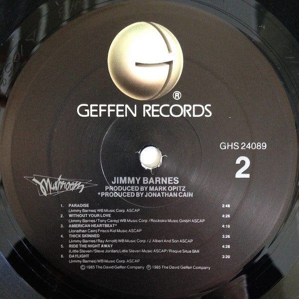 Jimmy Barnes - Jimmy Barnes *ALLIED / PROMO* | Near Mint (NM) Excellent (EX)-The Happy Cap