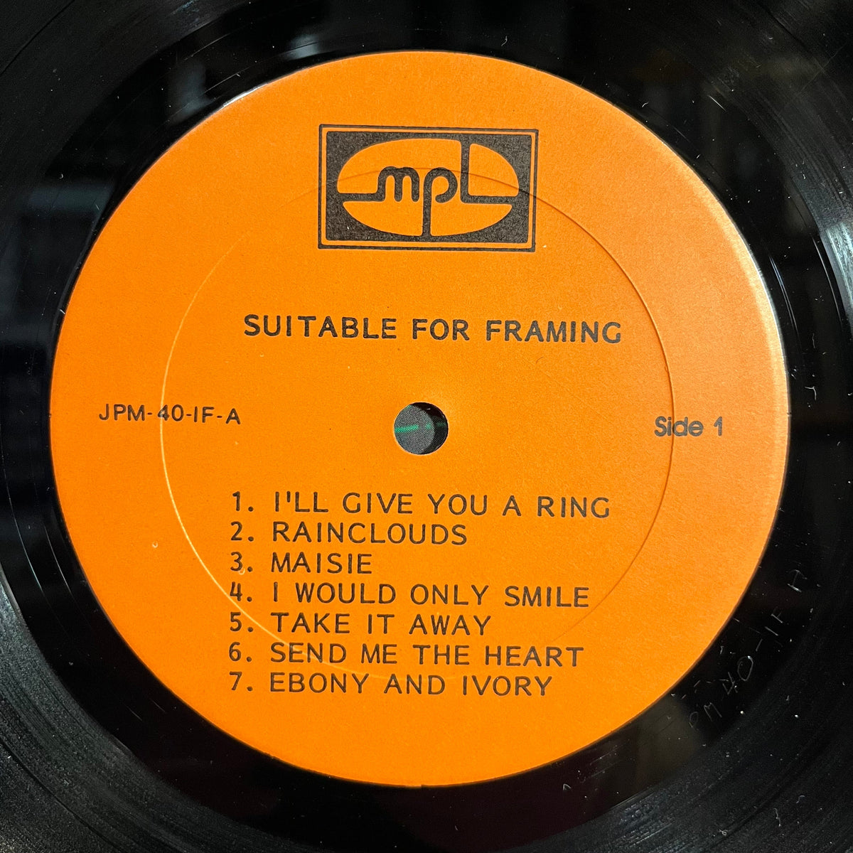 Paul McCartney - Suitable For Framing *UNOFFICIAL* | Near Mint (NM) Near Mint (NM)-The Happy Cap