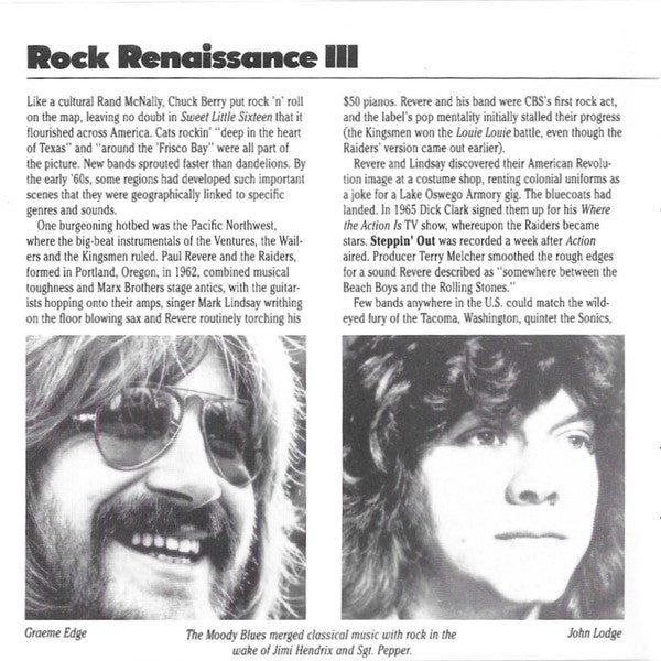 Various - Classic Rock - Rock Renaissance III *CD* | Near Mint (NM) Near Mint (NM)-The Happy Cap