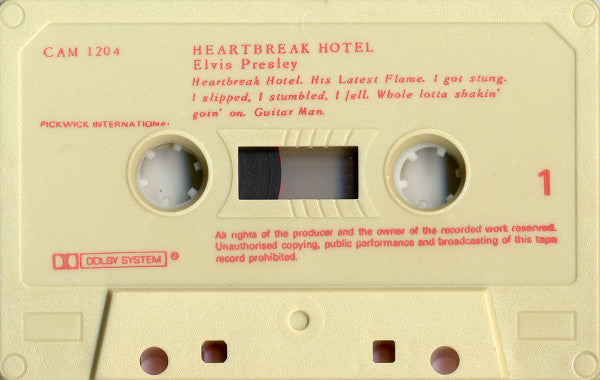 Elvis Presley - Heartbreak Hotel *CASSETTE* | Near Mint (NM) Excellent (EX)-The Happy Cap