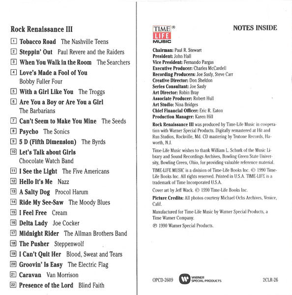 Various - Classic Rock - Rock Renaissance III *CD* | Near Mint (NM) Near Mint (NM)-The Happy Cap
