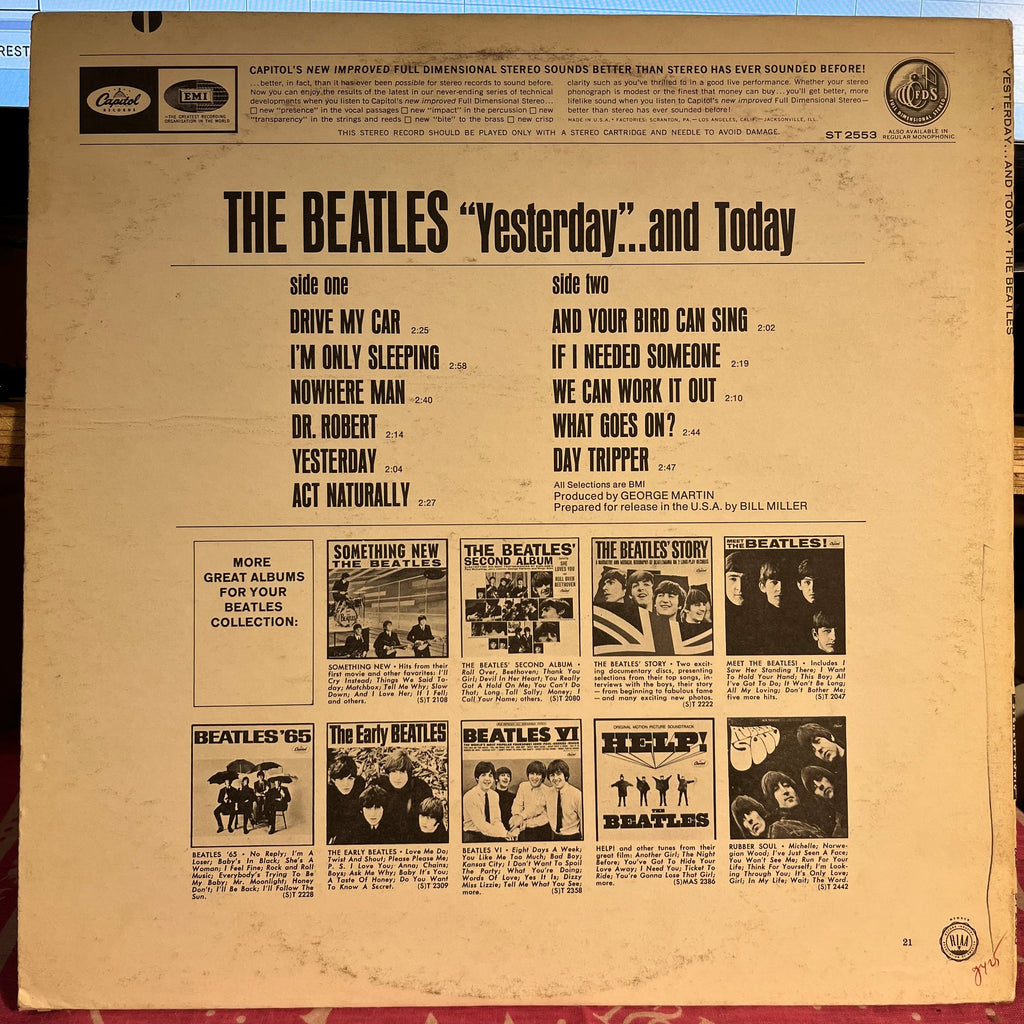 The Beatles - Yesterday And Today *STEREO* | Near Mint (NM) Excellent (EX)-The Happy Cap