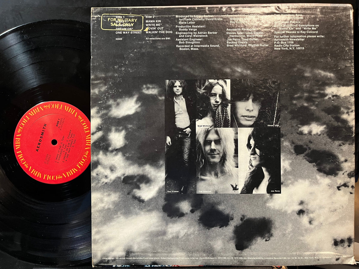 Aerosmith - Aerosmith (VINYL LP MILITARY PROMO COLUMBIA PC 32005) | USED Near Mint (NM or M-) Excellent+ (EX+)-The Happy Cap