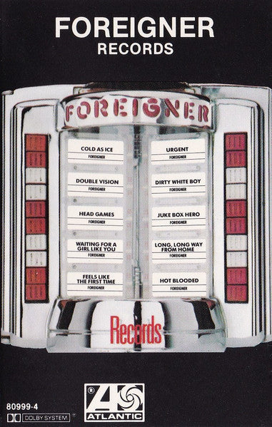 Foreigner - Records *CASSETTE* | Near Mint (NM) Near Mint (NM)-The Happy Cap