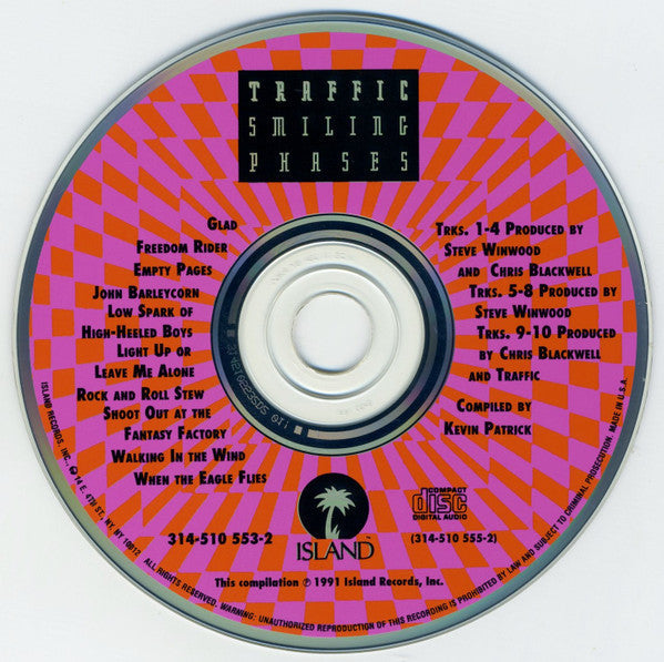 Traffic - Smiling Phases *2XCD* | Near Mint (NM) Near Mint (NM)-The Happy Cap