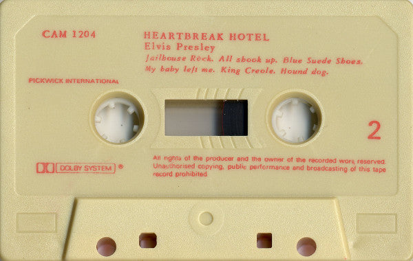 Elvis Presley - Heartbreak Hotel *CASSETTE* | Near Mint (NM) Excellent (EX)-The Happy Cap