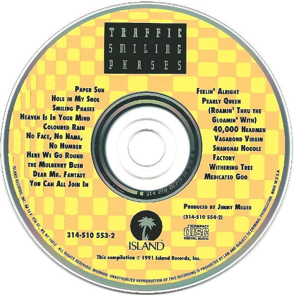 Traffic - Smiling Phases *2XCD* | Near Mint (NM) Near Mint (NM)-The Happy Cap