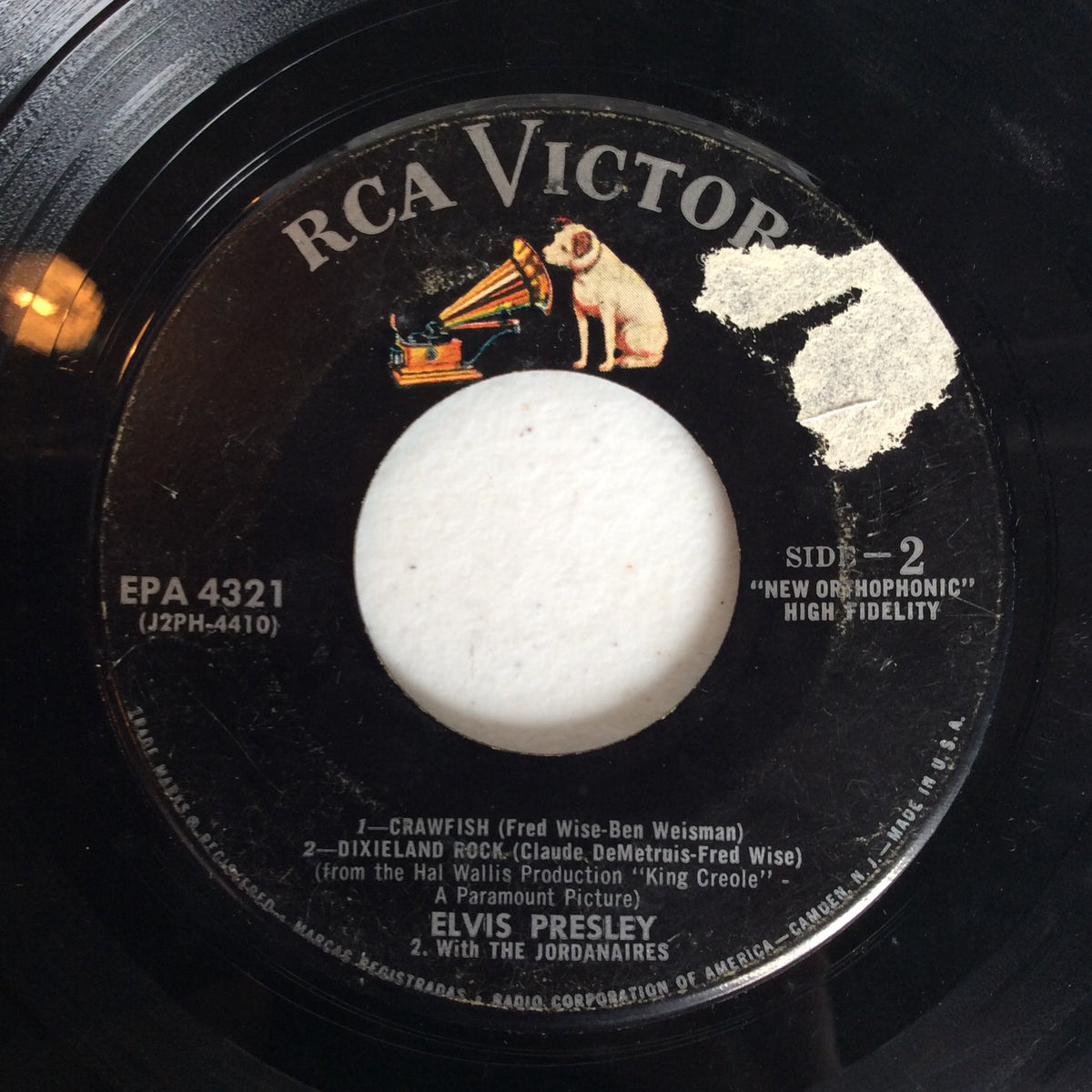 Elvis Presley - King Creole Vol.2 (7" VINYL) | Very Good (VG) Very Good Plus (VG+)-The Happy Cap