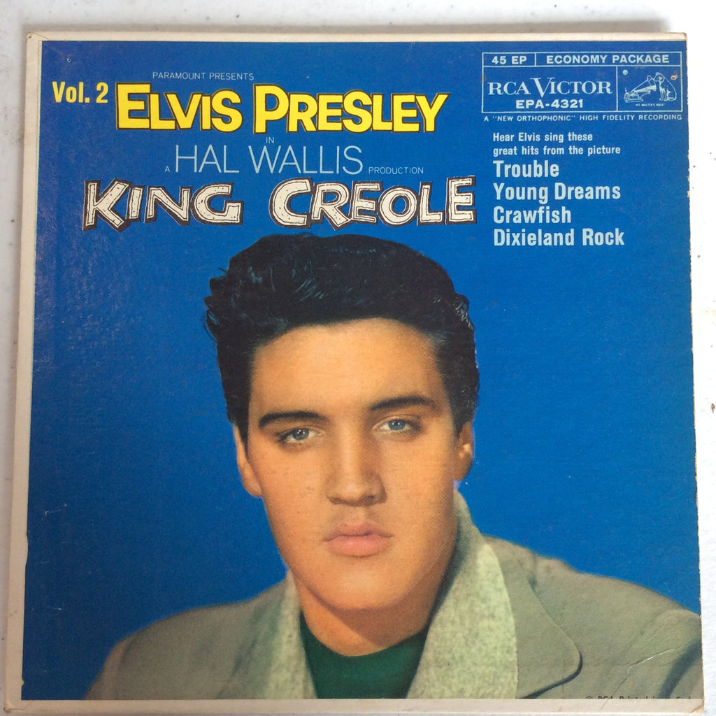 Elvis Presley - King Creole Vol.2 (7" VINYL) | Very Good (VG) Very Good Plus (VG+)-The Happy Cap