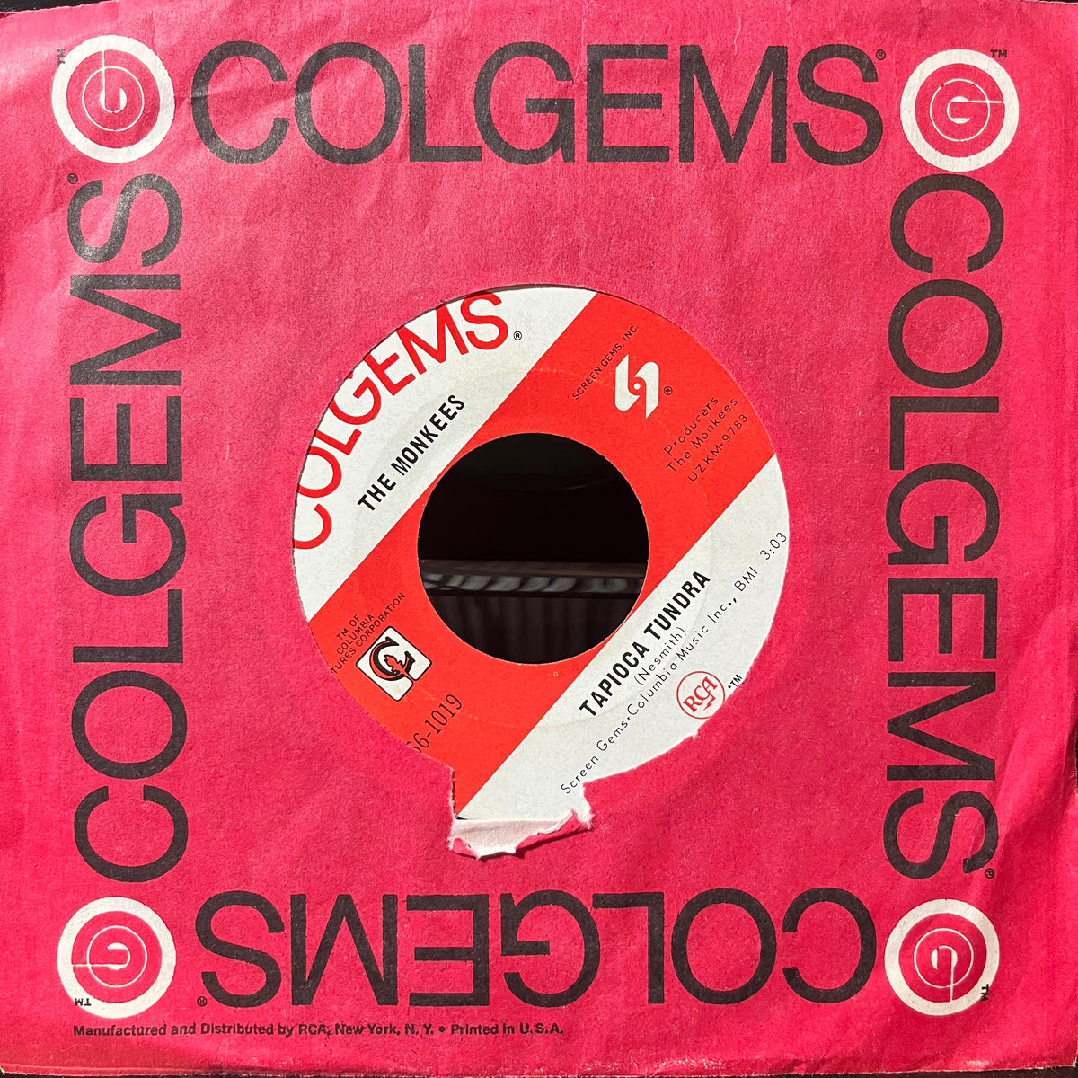 The Monkees - Valleri (VINYL 7") | Excellent+ (EX+) Near Mint (NM)-The Happy Cap