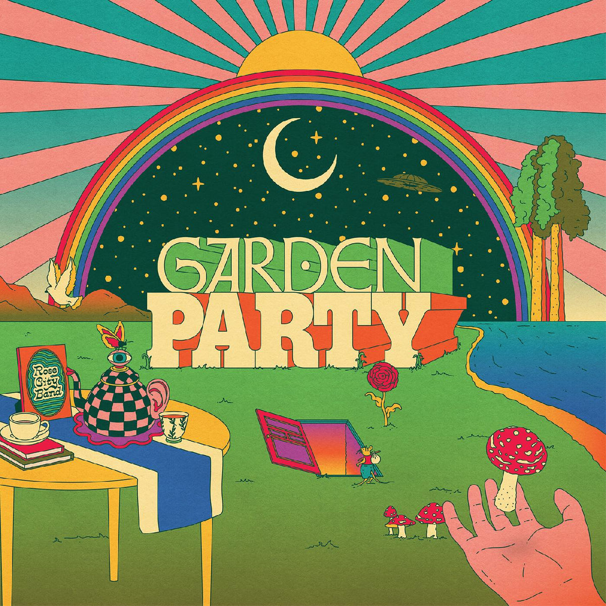Rose City Band - Garden Party (Indie Exclusive Clear With Purple Vinyl) |-The Happy Cap