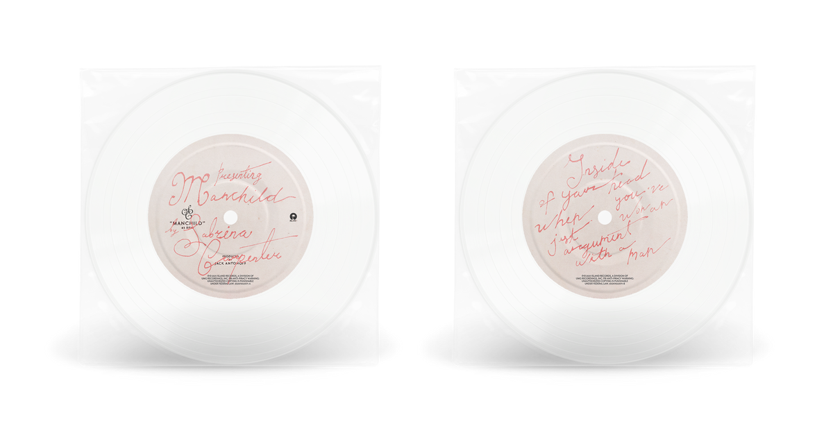 Sabrina Carpenter - Manchild (Clear Vinyl 7") | Mint (M) Mint (M)-The Happy Cap