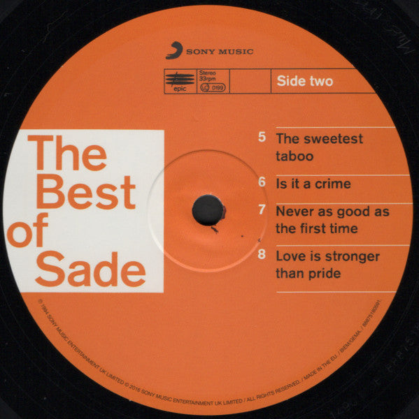 Sade - The Best Of Sade (VINY 2LP) | NEW Mint (M) Mint (M)-The Happy Cap