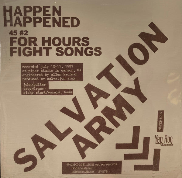 Salvation Army - Mind Gardens (7" VINYL) | Mint (M) Mint (M)-The Happy Cap