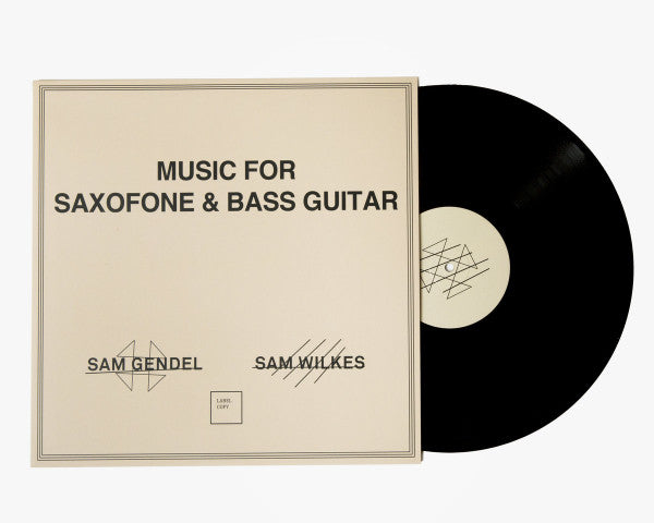 Sam Gendel & Sam Wilkes (2) - Music For Saxofone & Bass Guitar | Mint (M) Mint (M)-The Happy Cap