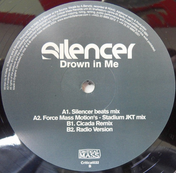Silencer - Drown In Me | Very Good (VG) Generic-The Happy Cap