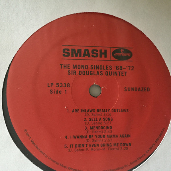 Sir Douglas Quintet - The Mono Singles ’68–’72 | Mint (M) Mint (M)-The Happy Cap